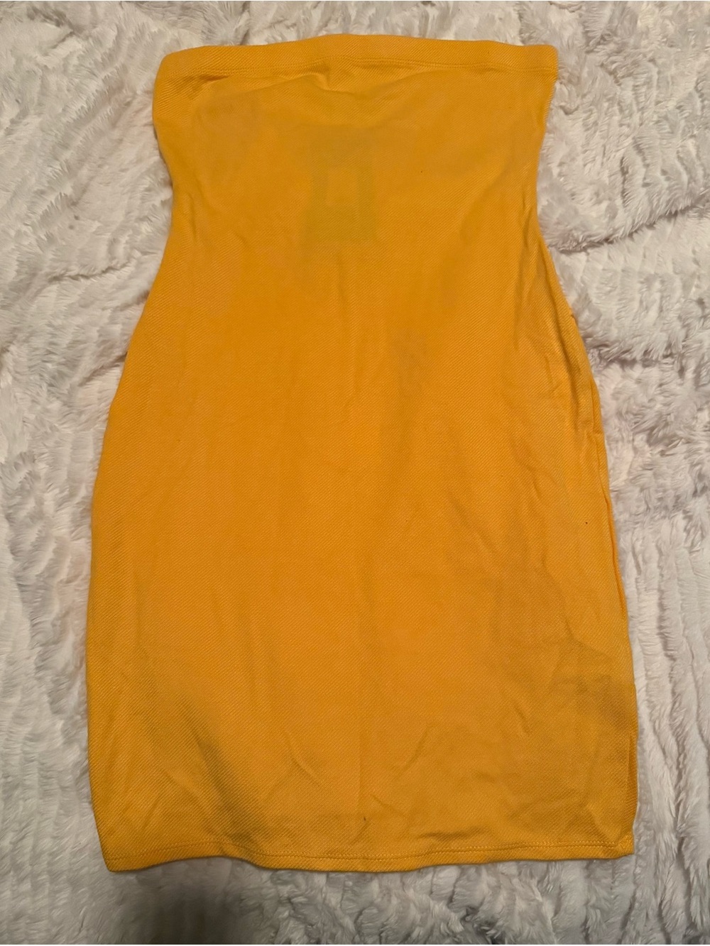 Fashion Nova Yellow Tube Dress